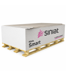 Placa gips-carton Siniat Nida Smart, tip A, 12.5 x 1200 x 2600 mm